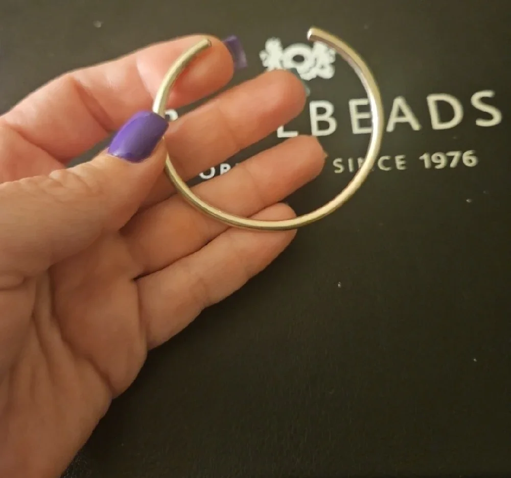 Trollbeads Silver Open Cuff bangle Bracelet XS